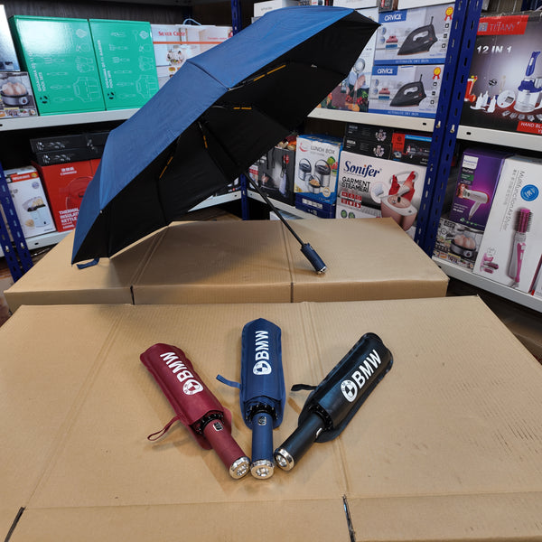 Lot Imported UV Protective BMW Windproof Folding Umbrella