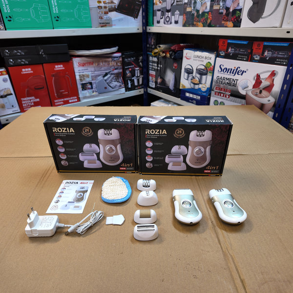 Lot Imported Rechargeable 4 in 1 Rozia Epilator Set HB-6006