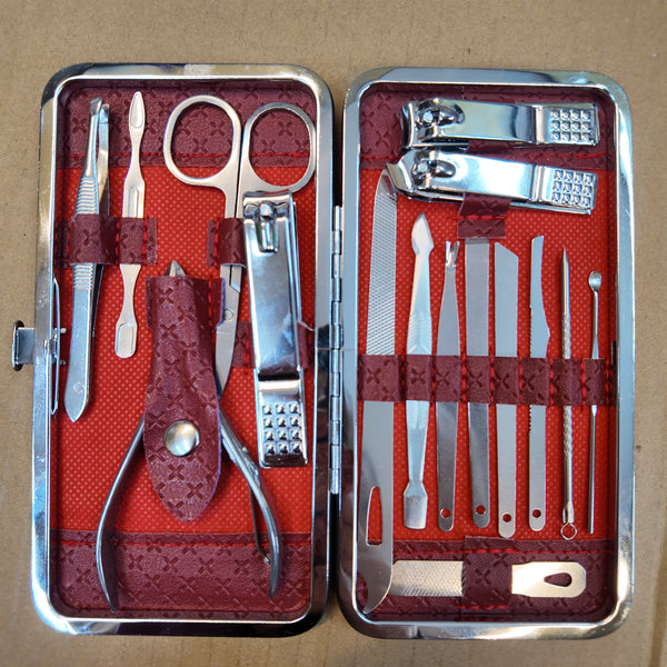 Lot Imported 16 in 1 Manicure Kit with Carrying Case