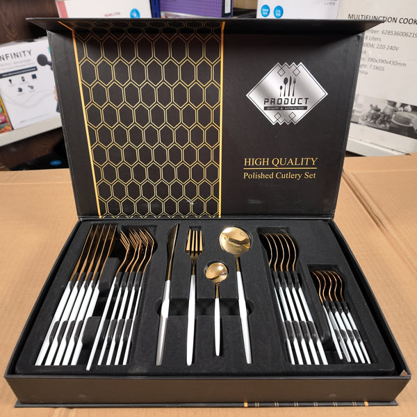 Lot Imported 24 Piece 4 Colors Cutlery set